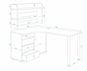 Стол письменный Домино СР-165СМ в Озерске - ozersk.mebel24.online | фото 2