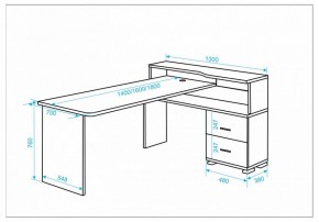 Стол письменный Домино СР-620/180 C в Озерске - ozersk.mebel24.online | фото 2