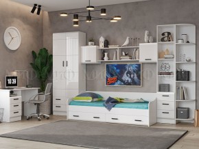 ВЕГА NEW Стол письменный (Белый глянец/белый) в Озерске - ozersk.mebel24.online | фото 2