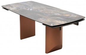 Стол ПУАНТО 200 TITANIUM LAWA NERO, керамика / МЕДЬ каркас М-City в Озерске - ozersk.mebel24.online | фото 8