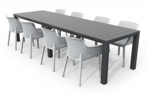 Стол раскладной Джули (Julie Double table 2 configurations) Графит в Озерске - ozersk.mebel24.online | фото 6