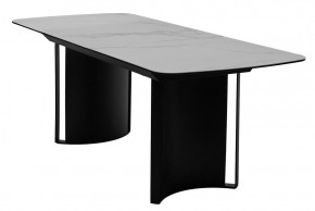 Стол RASMUS 160 TL-45 Белый мрамор, испанская керамика / черный каркас, ®DISAUR в Озерске - ozersk.mebel24.online | фото 4