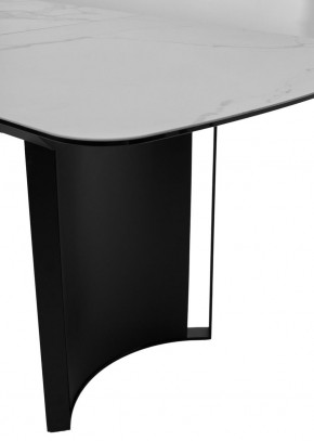Стол RASMUS 160 TL-45 Белый мрамор, испанская керамика / черный каркас, ®DISAUR в Озерске - ozersk.mebel24.online | фото 7