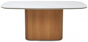 Стол TAMPA 180 цвет БЕЛЫЙ МРАМОР M326, керамика / Каркас OAK, ®DISAUR в Озерске - ozersk.mebel24.online | фото 9