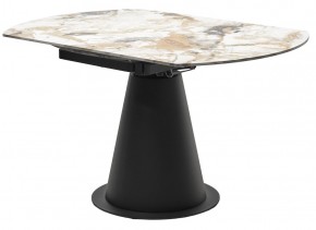 Стол TERAMO 135 GLOSS GRAND JADE SOLID CERAMIC, керамика, поворотн.механизм / Черный каркас, ®DISAUR в Озерске - ozersk.mebel24.online | фото 10