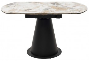 Стол TERAMO 135 GLOSS GRAND JADE SOLID CERAMIC, керамика, поворотн.механизм / Черный каркас, ®DISAUR в Озерске - ozersk.mebel24.online | фото 16