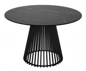 Стол TERNI 120 MATT BLACK MARBLE SOLID CERAMIC Черный мрамор матовый, керамика /Черн.каркас, ®DISAUR в Озерске - ozersk.mebel24.online | фото 8