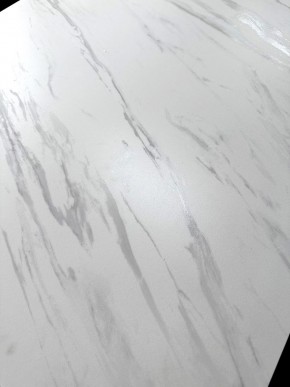 Стол VASTO 180 MARBLES KL-99 Белый мрамор матовый, итальянская керамика/ черный каркас, ®DISAUR в Озерске - ozersk.mebel24.online | фото 3