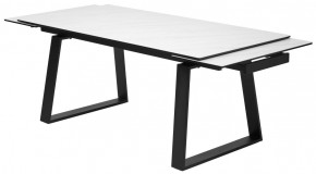 Стол VASTO 180 MARBLES KL-99 Белый мрамор матовый, итальянская керамика/ черный каркас, ®DISAUR в Озерске - ozersk.mebel24.online | фото 6
