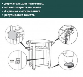 Столик для барбекю 105л (Unity 105L) графит в Озерске - ozersk.mebel24.online | фото 5