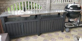 Столик для барбекю 415 Л (Unity Chef 415 L) графит в Озерске - ozersk.mebel24.online | фото 1