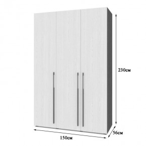 СТОУН С31 Шкаф 3-х створчатый с ящиками (дуб золотой/графит) в Озерске - ozersk.mebel24.online | фото 2