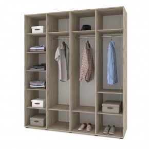 СТОУН С41 Шкаф 4-х створчатый (камень темный/дуб ирландский) в Озерске - ozersk.mebel24.online | фото 3