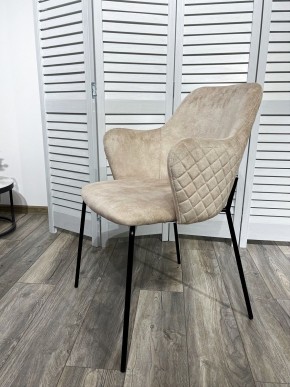 Стул AMARETTO VBP206 античный светло-бежевый, велюр без пальчикового эффекта /черный каркас, М-City в Озерске - ozersk.mebel24.online | фото 7
