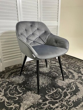 Стул BREEZE BLUVEL-14 GREY, велюр / черный каркас М-City в Озерске - ozersk.mebel24.online | фото 6