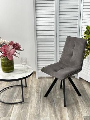 Стул BRONX, 360 град. поворот. B28 Темно-серый, велюр / черный каркас, М-City в Озерске - ozersk.mebel24.online | фото 4
