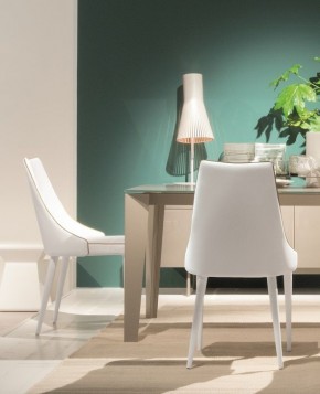 Стул CLARA 40.11 (TR505 white with sand cordonet, экокожа) в Озерске - ozersk.mebel24.online | фото 1