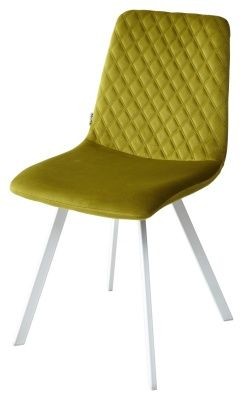 Стул DAIQUIRI BLUVEL-75 OLIVA / белый каркас, велюр М-City в Озерске - ozersk.mebel24.online | фото 1