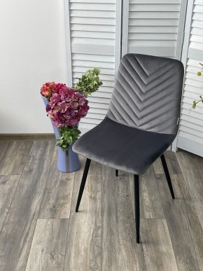 Стул DUKE BLUVEL-14 GREY, велюр / черный каркас М-City в Озерске - ozersk.mebel24.online | фото 5