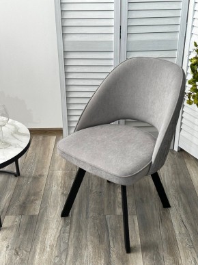 Стул DUNA 360 град. поворот. B22 Серый, велюр / черный каркас, М-City в Озерске - ozersk.mebel24.online | фото 8