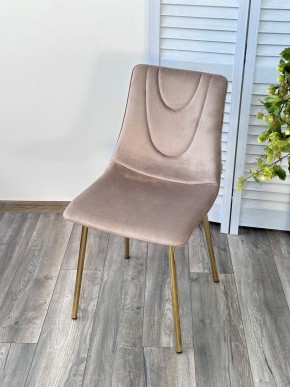 Стул ELLI BLUVEL-40 Бежевый, велюр / золотой каркас М-City в Озерске - ozersk.mebel24.online | фото 3