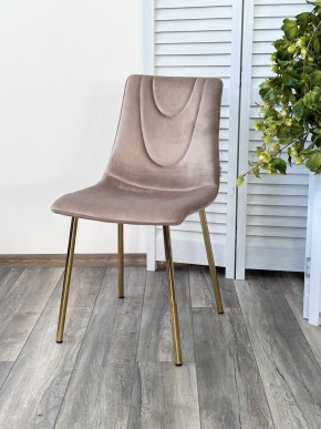 Стул ELLI BLUVEL-40 Бежевый, велюр / золотой каркас М-City в Озерске - ozersk.mebel24.online | фото 4