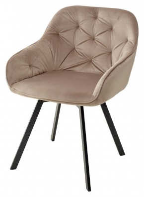 Стул GALE 360 град. поворот. BLUVEL-40 BEIGE, велюр/ черный каркас, М-City в Озерске - ozersk.mebel24.online | фото 1