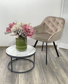 Стул GALE 360 град. поворот. BLUVEL-40 BEIGE, велюр/ черный каркас, М-City в Озерске - ozersk.mebel24.online | фото 2