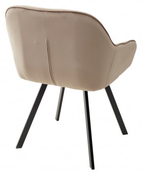 Стул GALE 360 град. поворот. BLUVEL-40 BEIGE, велюр/ черный каркас, М-City в Озерске - ozersk.mebel24.online | фото 4