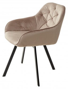 Стул GALE 360 град. поворот. BLUVEL-40 BEIGE, велюр/ черный каркас, М-City в Озерске - ozersk.mebel24.online | фото 5