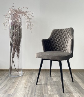 Стул HERMAN 360 град. ГРАФИТ #14, велюр / черный каркас М-City в Озерске - ozersk.mebel24.online | фото 2