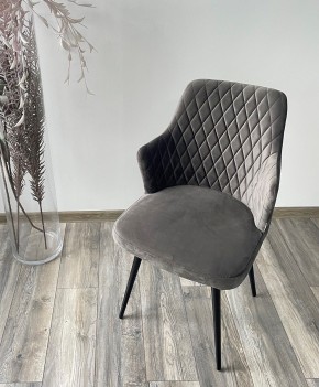 Стул HERMAN 360 град. ГРАФИТ #14, велюр / черный каркас М-City в Озерске - ozersk.mebel24.online | фото 3