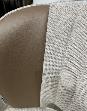 Стул HERMES WZ2042-02 светло-бежевый фактурный велюр/ HK017-31 серо-коричневый PU, М-City в Озерске - ozersk.mebel24.online | фото 2