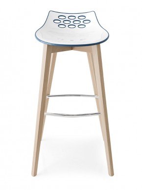Стул JAM W CB/1487, ash.P12 smoke/ P799-P12P WHITE/ GLOSSY SKY BLUE в Озерске - ozersk.mebel24.online | фото