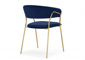 Стул на металлокаркасе Kamelia 1 dark blue / gold в Озерске - ozersk.mebel24.online | фото 4