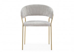 Стул на металлокаркасе Kamelia 1 light gray fabric / gold в Озерске - ozersk.mebel24.online | фото 3