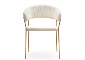 Стул на металлокаркасе Kamelia 1 white fabric / gold в Озерске - ozersk.mebel24.online | фото 3