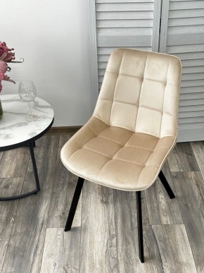 Стул ONION G062-03 светлый беж, велюр/ черный каркас М-City в Озерске - ozersk.mebel24.online | фото 2