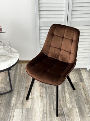 Стул ONION G062-10 шоколадный, велюр/ черный каркас М-City в Озерске - ozersk.mebel24.online | фото 2