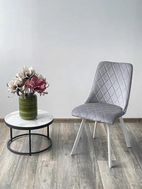 Стул TYCOON BLUVEL-03 LIGHT GREY / белый каркас М-City в Озерске - ozersk.mebel24.online | фото 2
