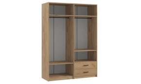 СВЕТЛАНА LOFT Шкаф 4 двери с зеркалом (дуб золотой) в Озерске - ozersk.mebel24.online | фото 2