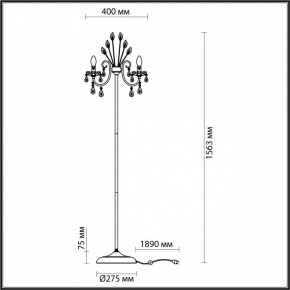 Торшер Odeon Light Versia 4977/3F в Озерске - ozersk.mebel24.online | фото 4