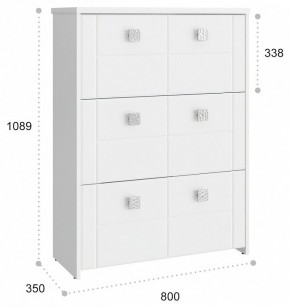 Тумба для обуви Изабель ИЗ-55К в Озерске - ozersk.mebel24.online | фото 3