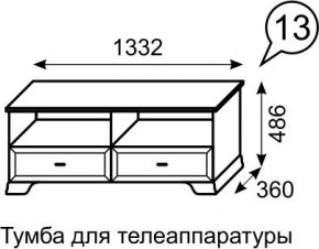 Тумба для телеаппаратуры Венеция 13 бодега в Озерске - ozersk.mebel24.online | фото 2