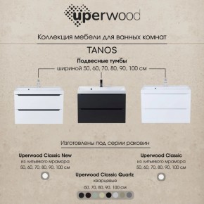 Тумба под раковину Uperwood Tanos 50 см, подвесная, черная матовая в Озерске - ozersk.mebel24.online | фото 12