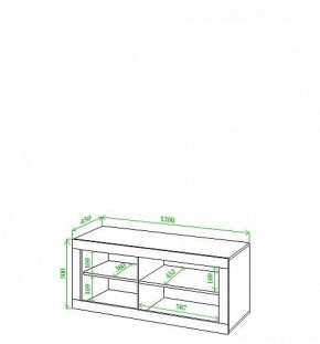 Тумба под ТВ Toivo Кон120 в Озерске - ozersk.mebel24.online | фото 2