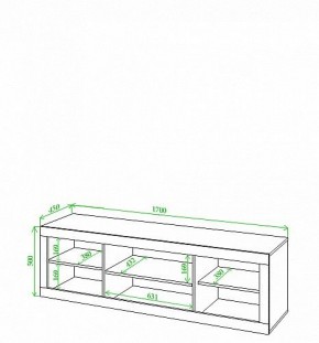 Тумба под ТВ Toivo Кон170 в Озерске - ozersk.mebel24.online | фото 2