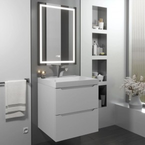 Тумба с раковиной Uperwood Tanos 50 см, подвесная, белая матовая в Озерске - ozersk.mebel24.online | фото