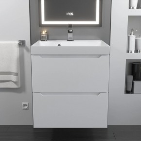 Тумба с раковиной Uperwood Tanos 50 см, подвесная, белая матовая в Озерске - ozersk.mebel24.online | фото 10