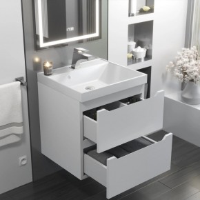 Тумба с раковиной Uperwood Tanos 50 см, подвесная, белая матовая в Озерске - ozersk.mebel24.online | фото 11